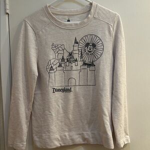 Disneyland Disney Parks Woman Beige Sweatshirt with Castle Design